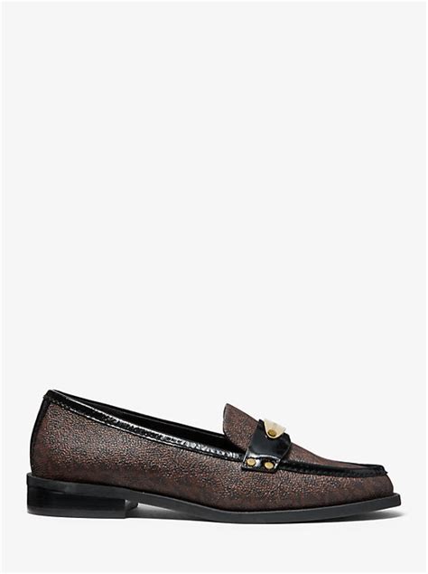 michael kors finley leather loafers|Michael Kors Finley Loafers .